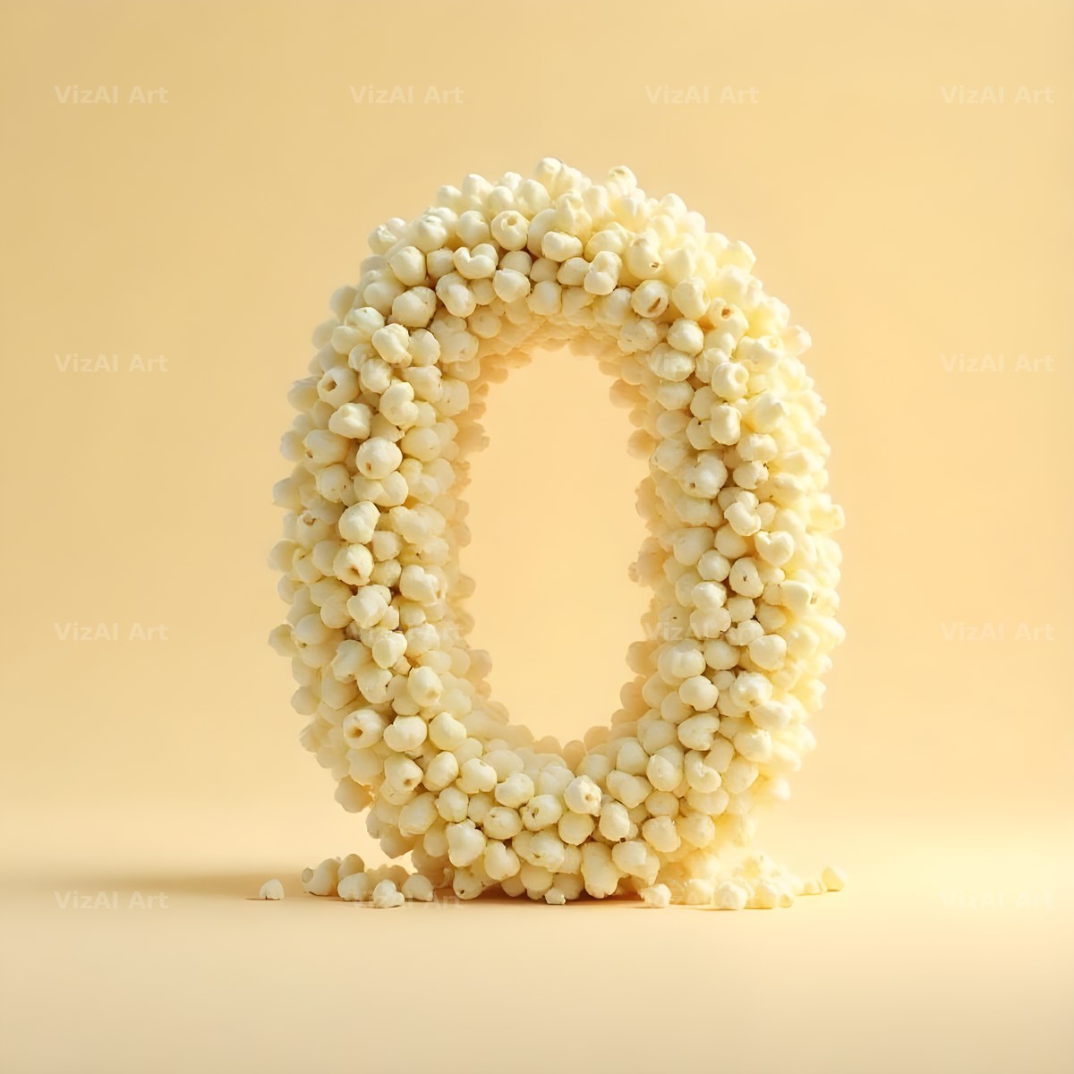 Buttered Popcorn alphabet letter O