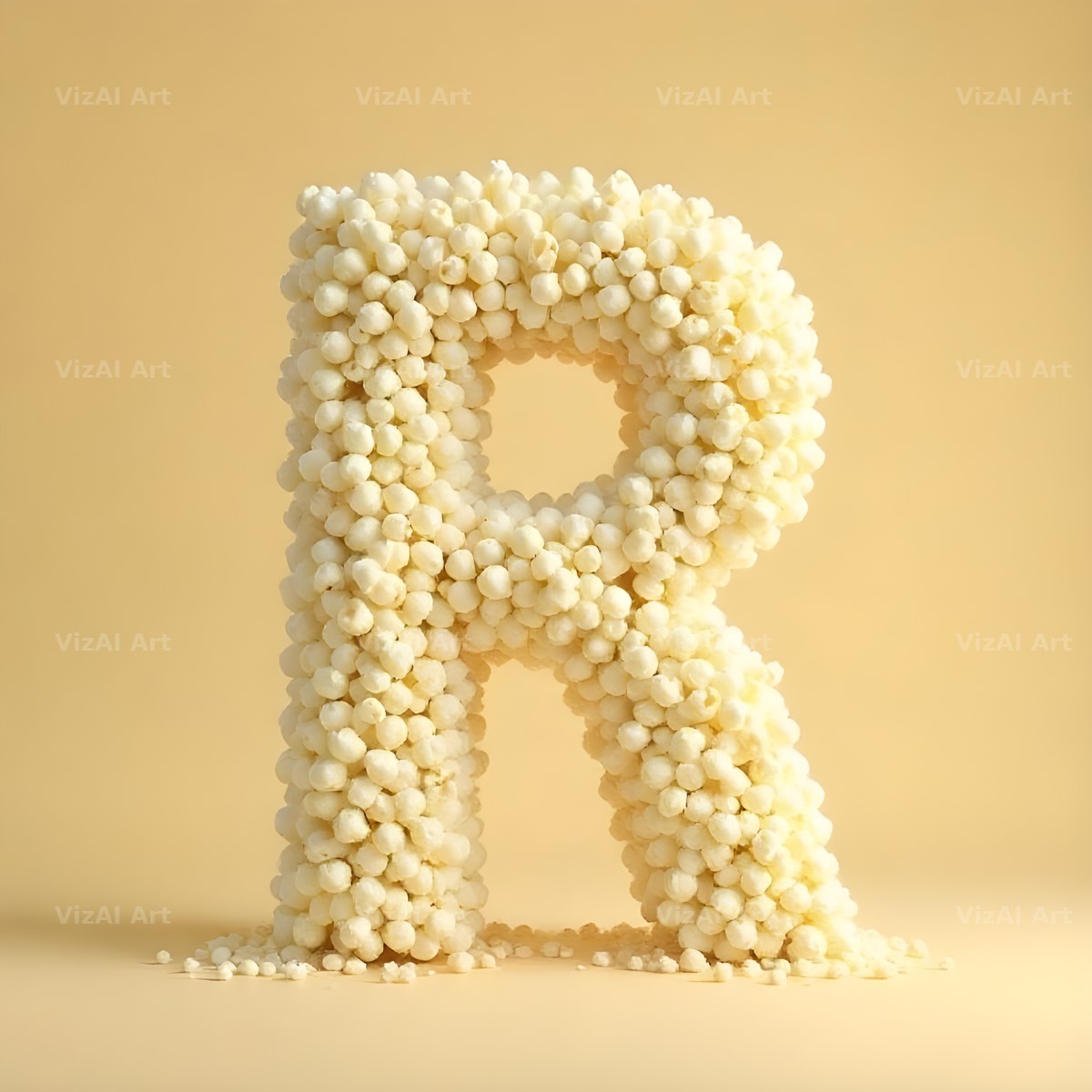 Buttered Popcorn alphabet letter R