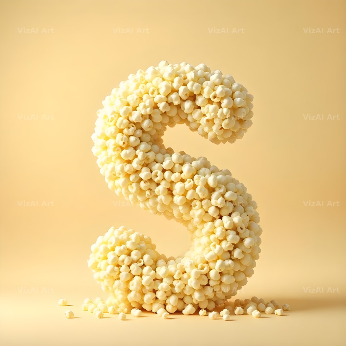 Buttered Popcorn alphabet letter S