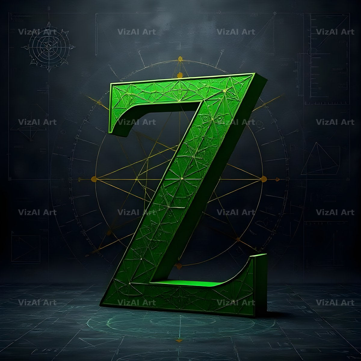 Chalk Geometry Line alphabet letter Z