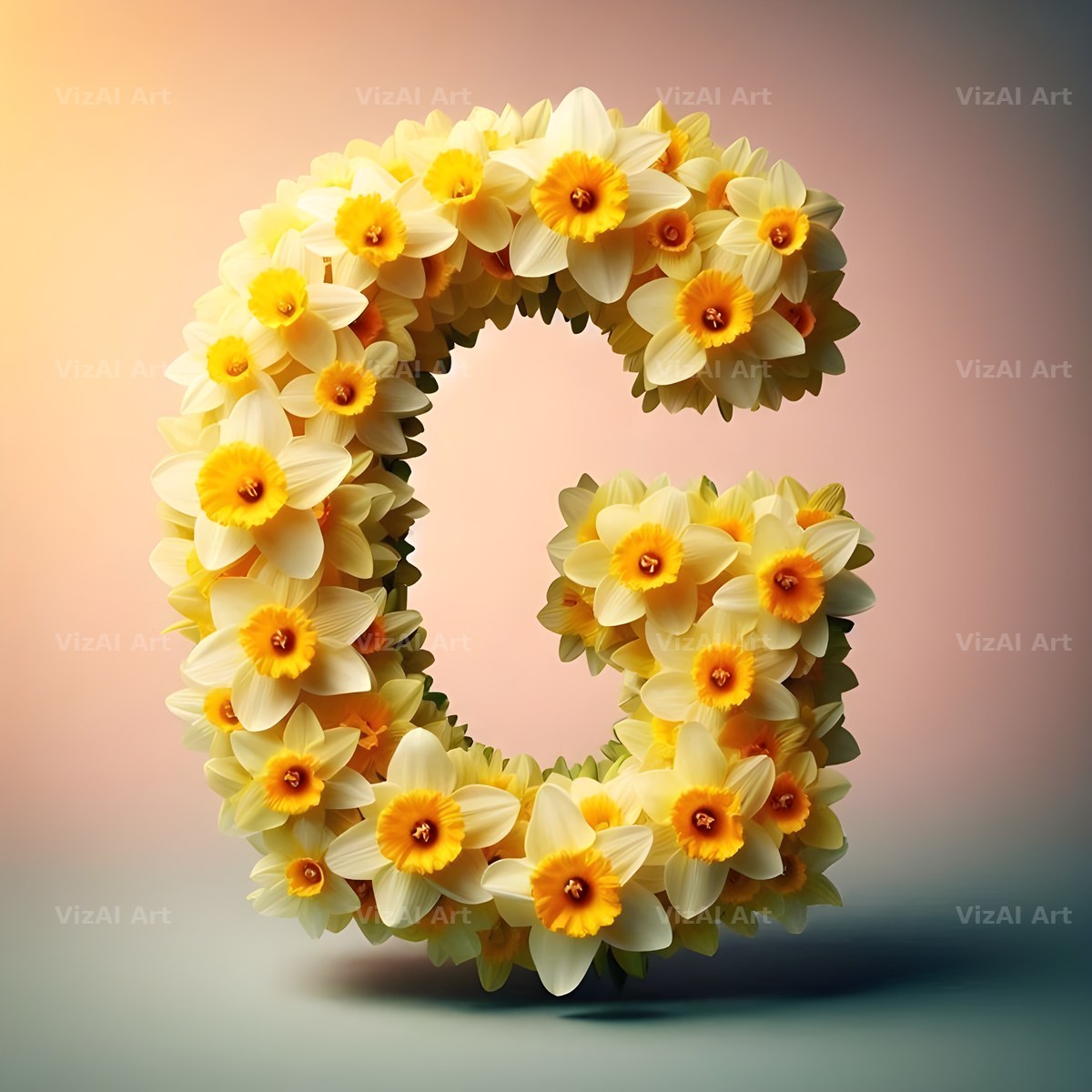 Daffodil Meadow alphabet letter G