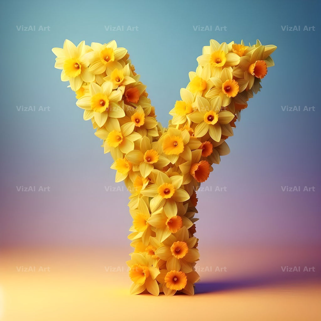 Daffodil Meadow alphabet letter Y