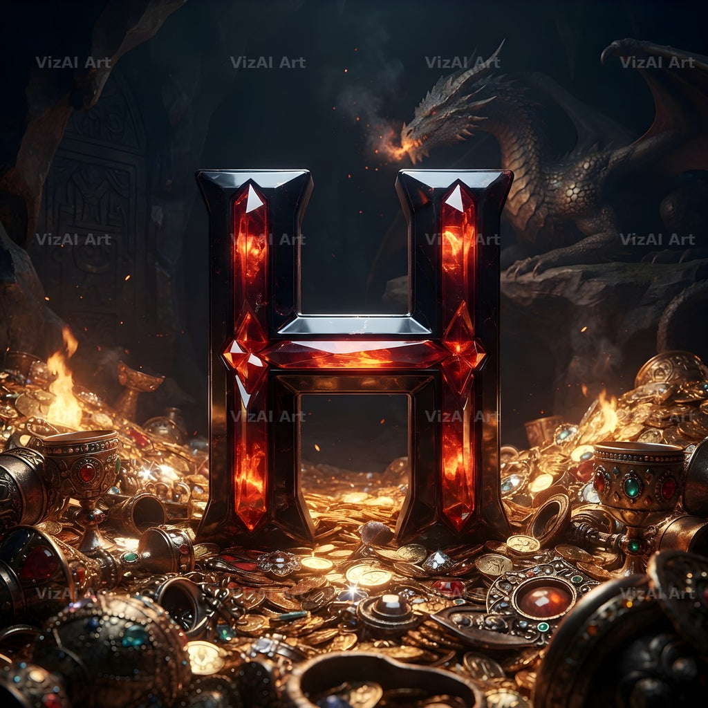 Dragon Lava Cave alphabet letter H