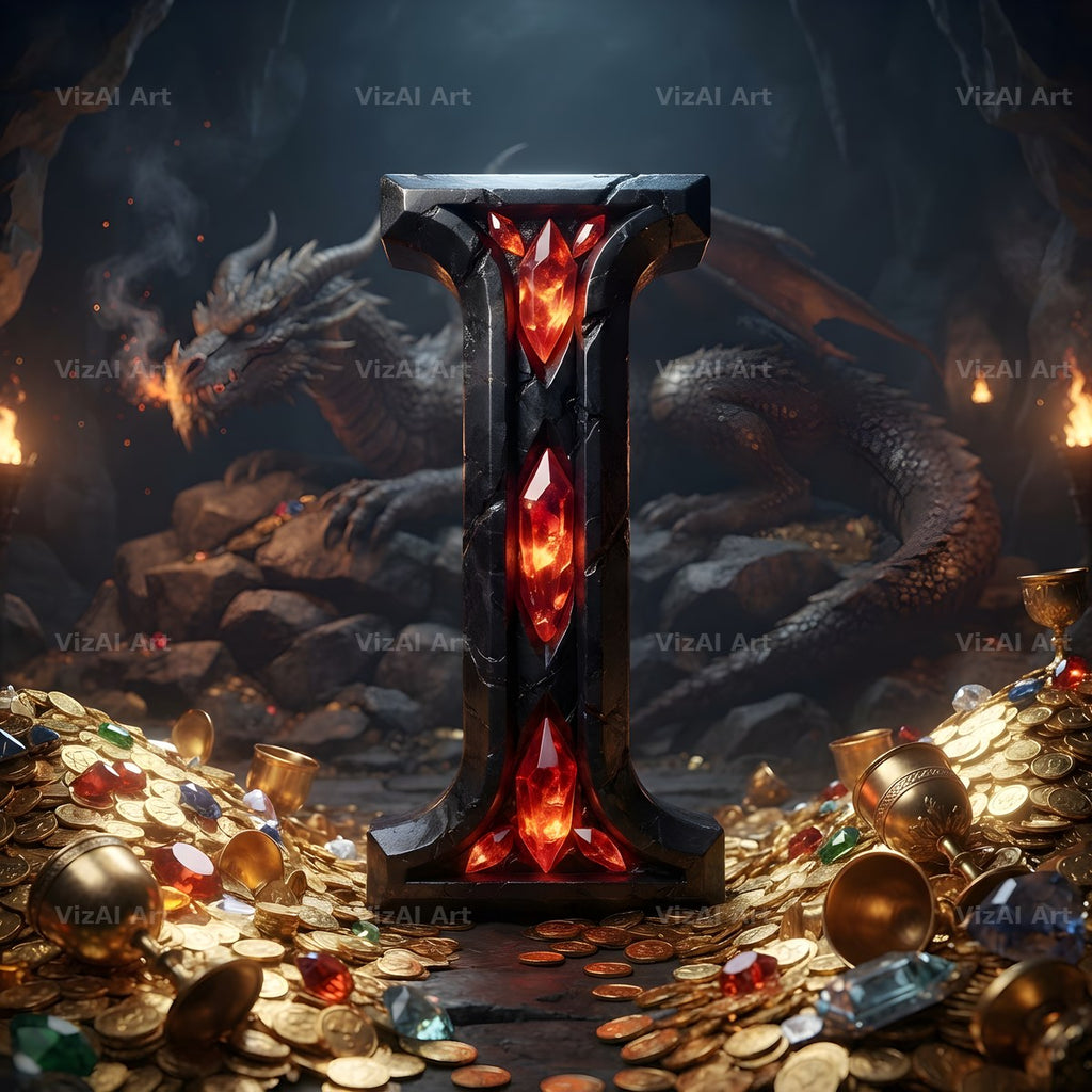 Dragon Lava Cave alphabet letter I
