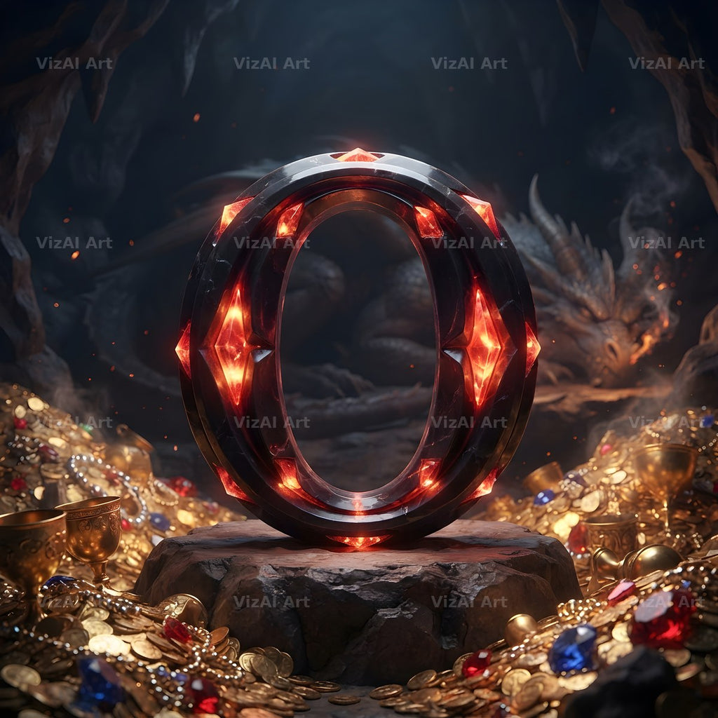 Dragon Lava Cave alphabet letter O