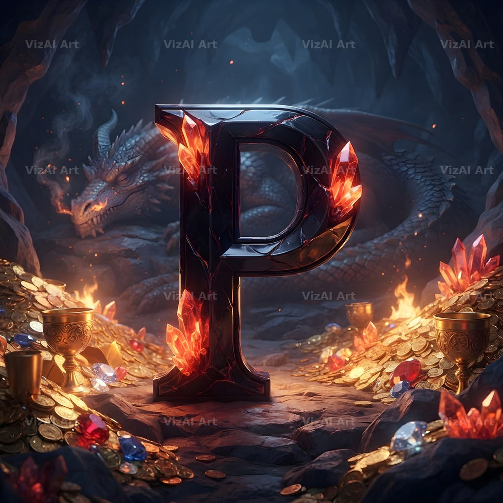 Dragon Lava Cave alphabet letter P