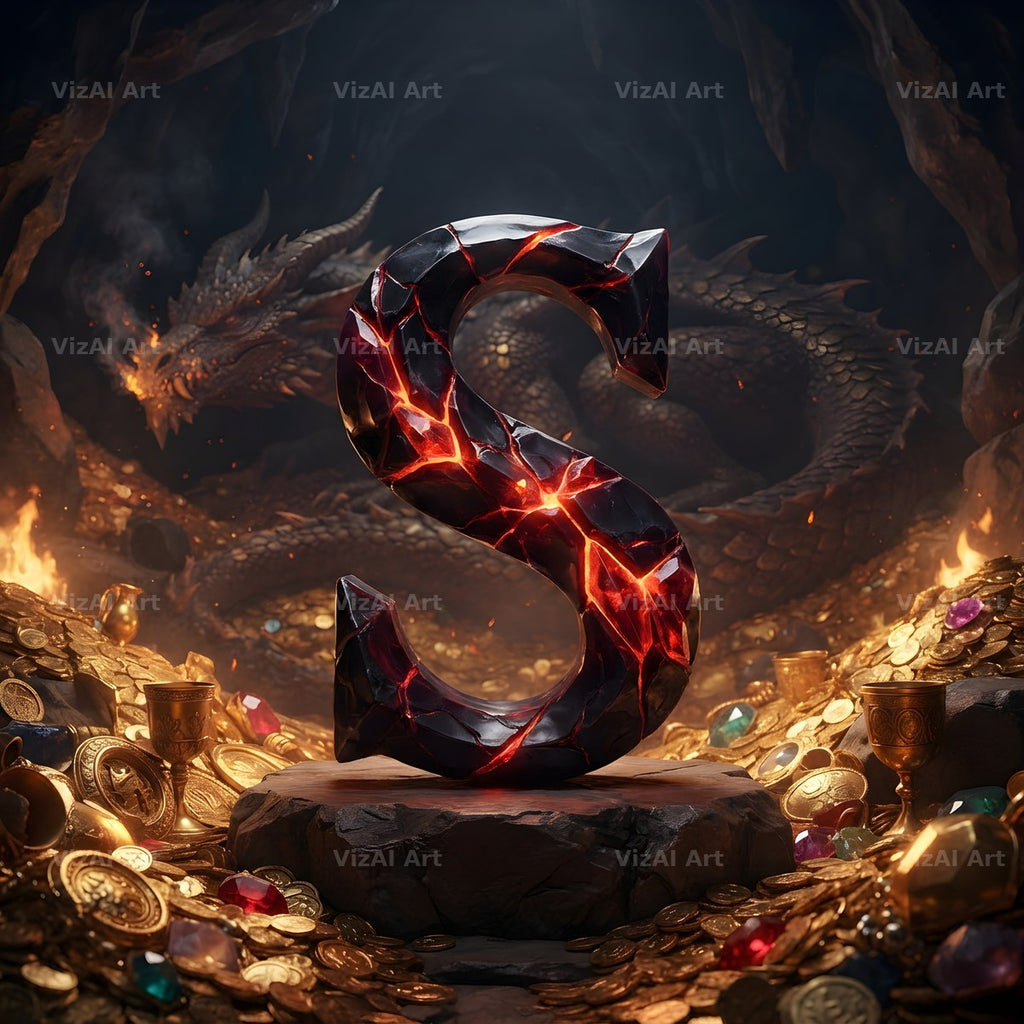 Dragon Lava Cave alphabet letter S