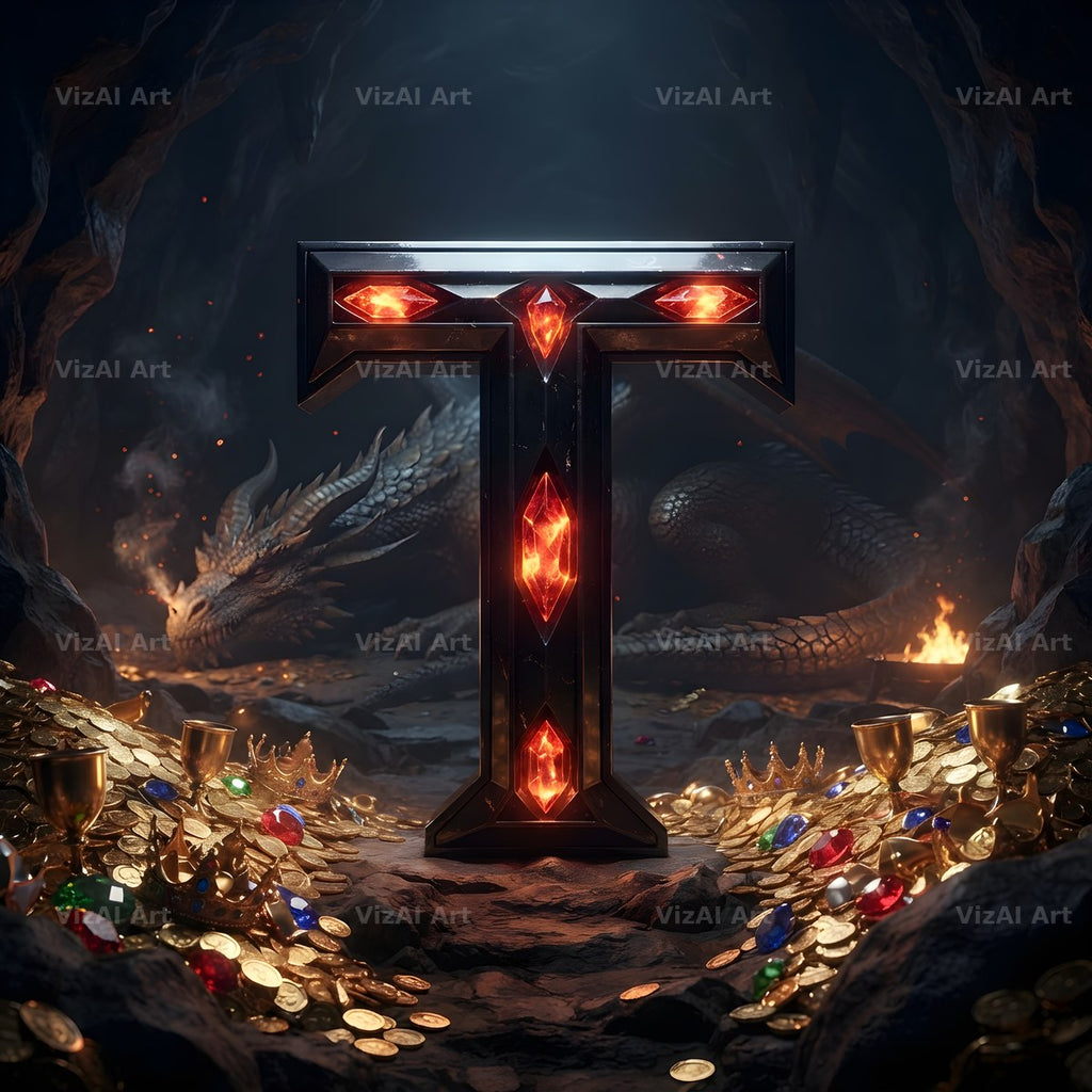 Dragon Lava Cave alphabet letter T