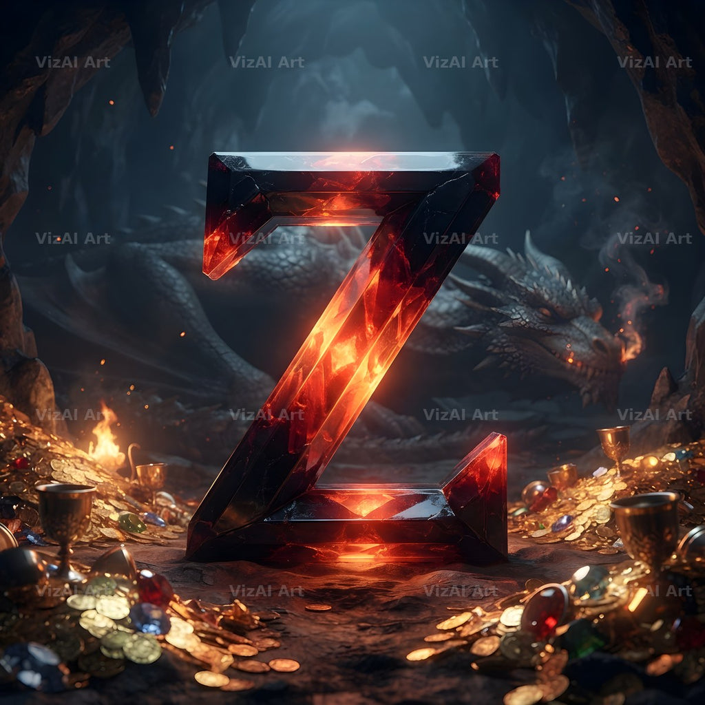 Dragon Lava Cave alphabet letter Z