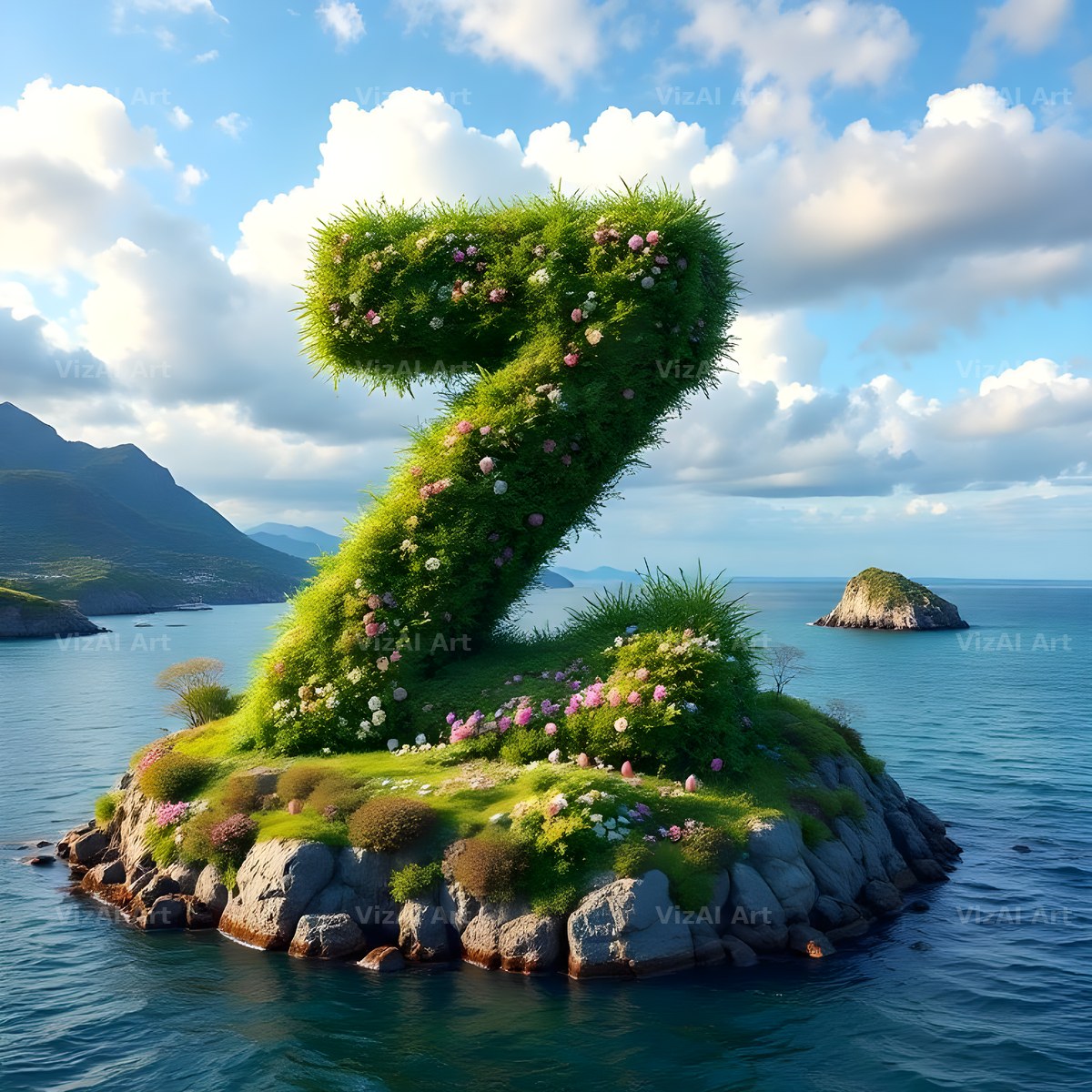 Easter Island Moai alphabet letter Z