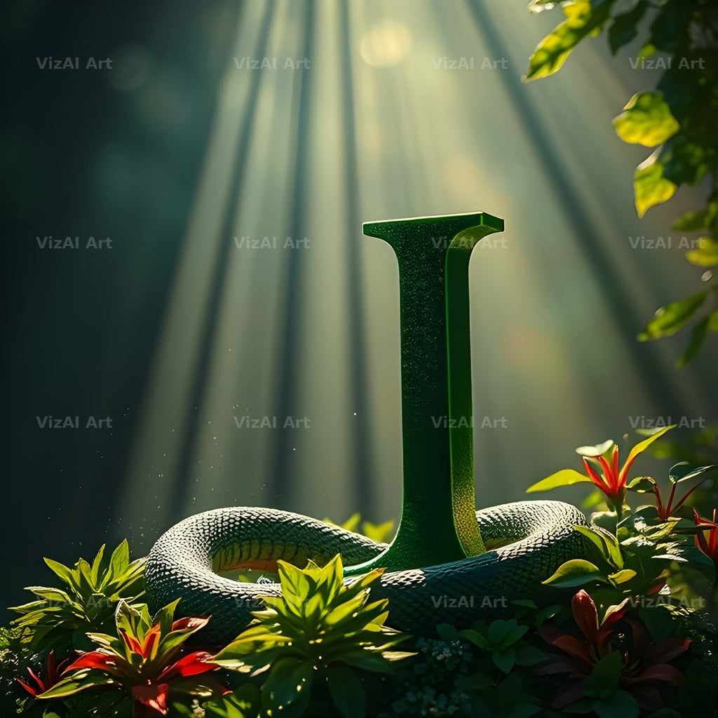 Emerald Serpent alphabet letter I
