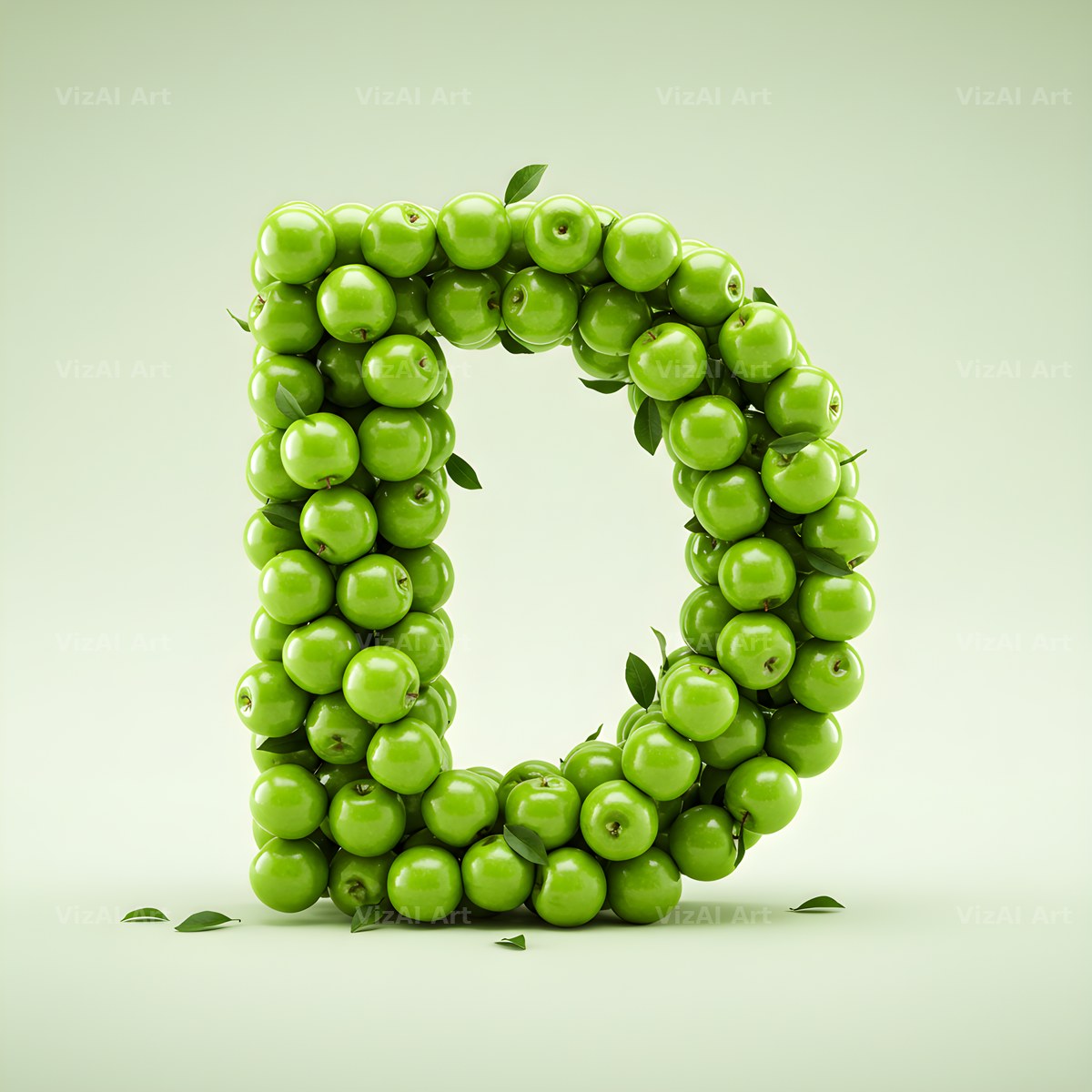 Green Apple Orchard alphabet letter D