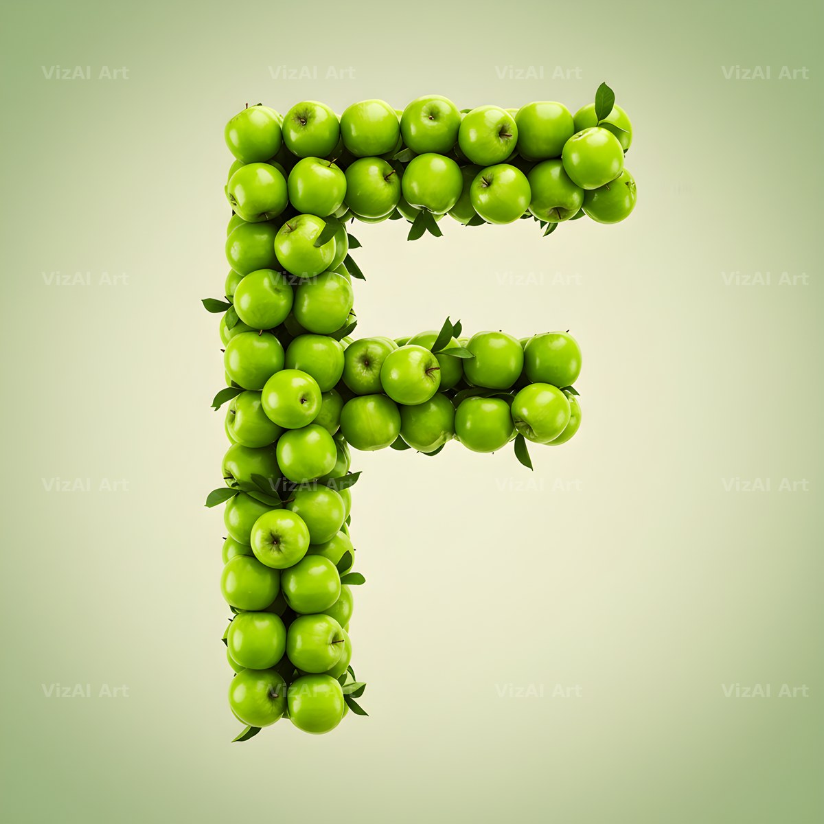 Green Apple Orchard alphabet letter F