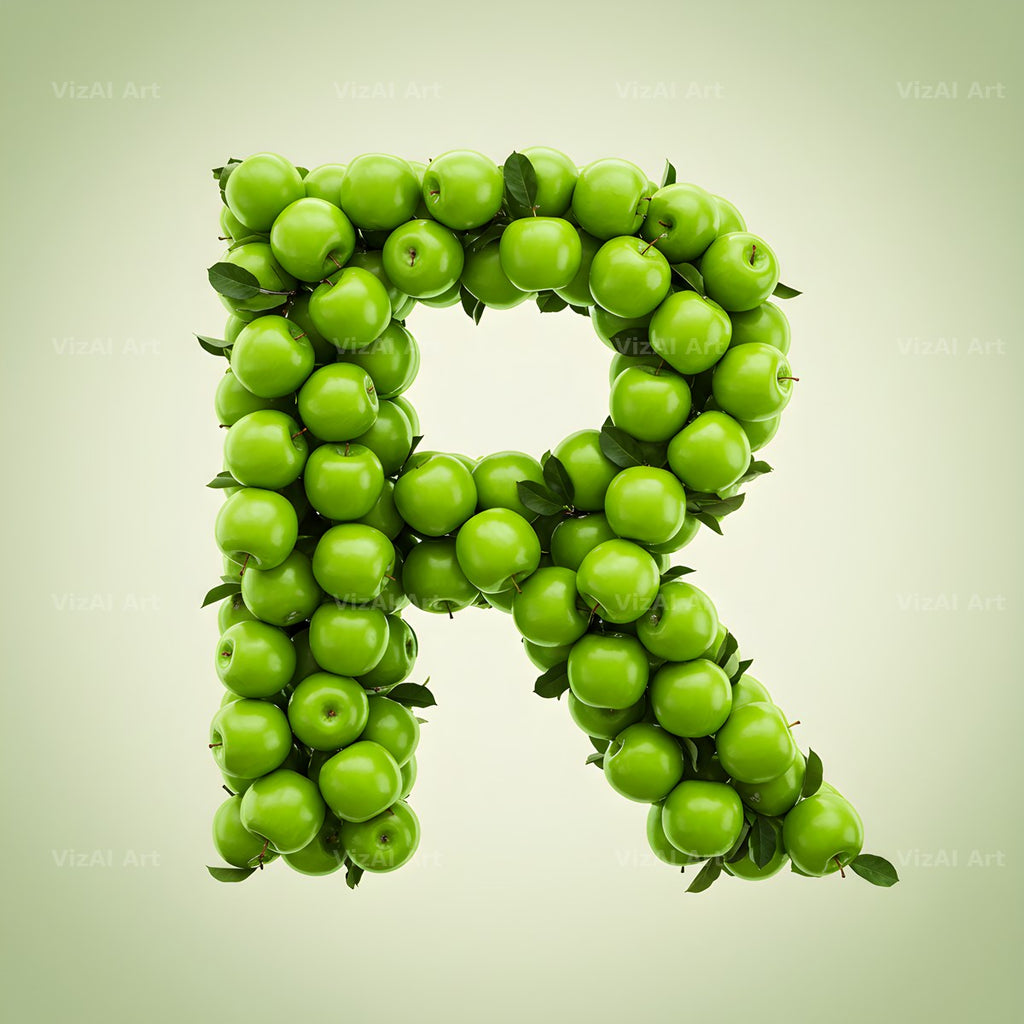 Green Apple Orchard alphabet letter R