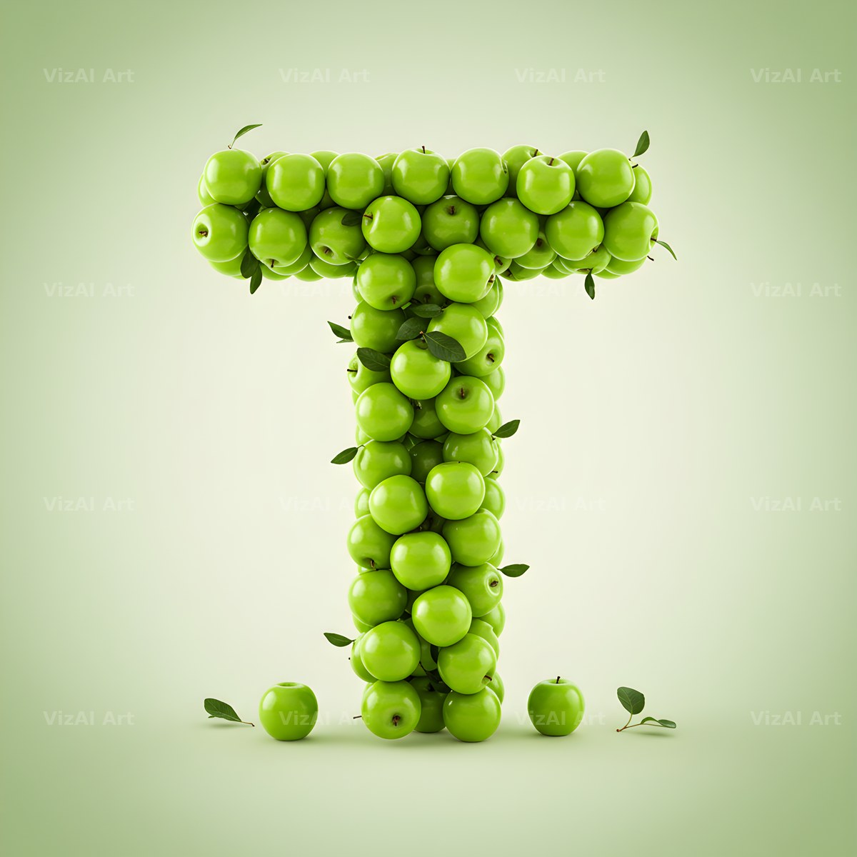 Green Apple Orchard alphabet letter T