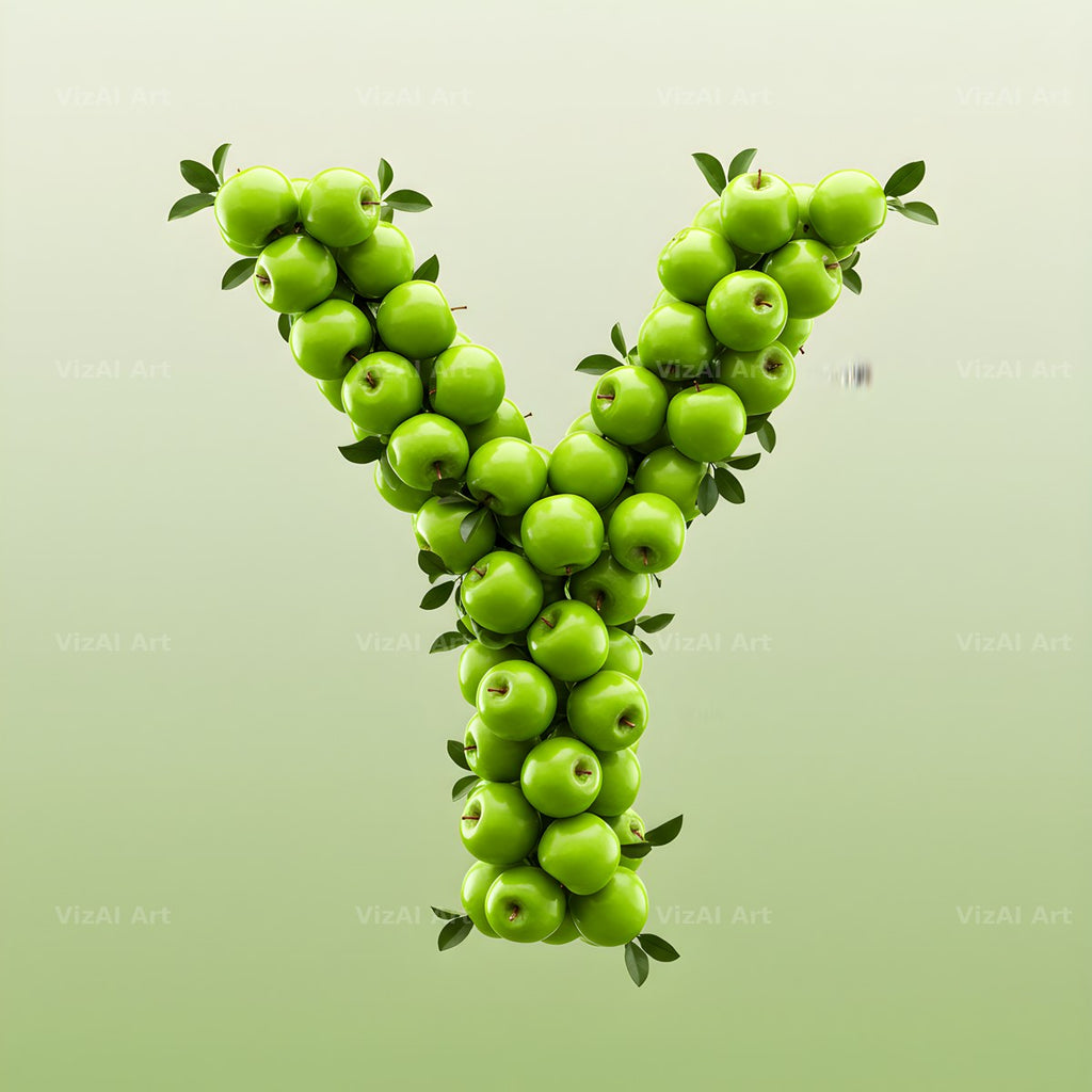 Green Apple Orchard alphabet letter Y