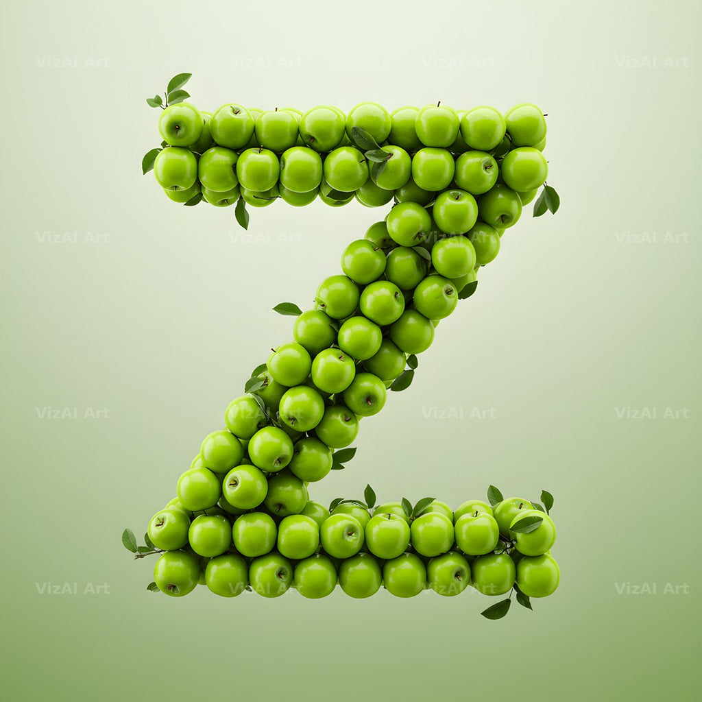 Green Apple Orchard alphabet letter Z