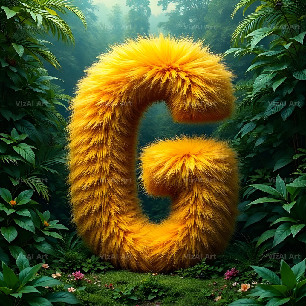 Golden Fur alphabet letter G