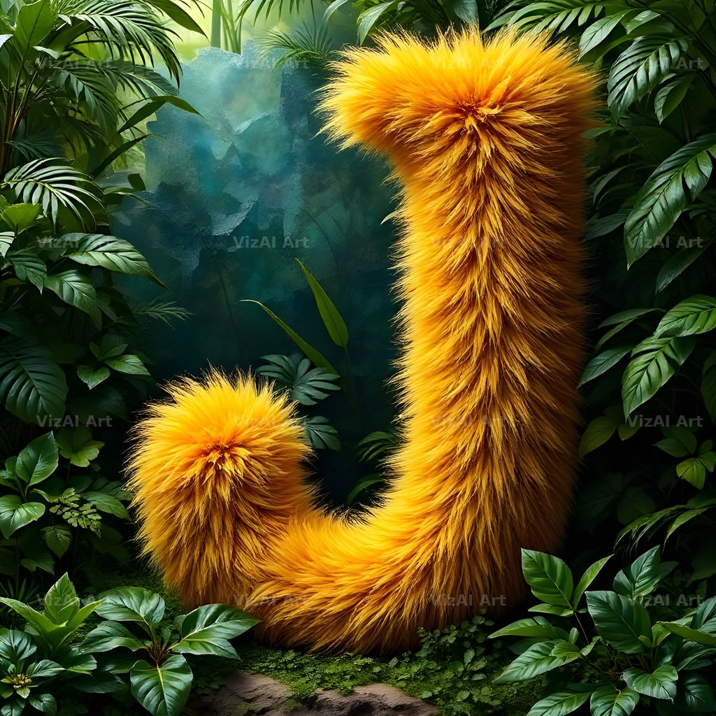 Golden Fur alphabet letter J