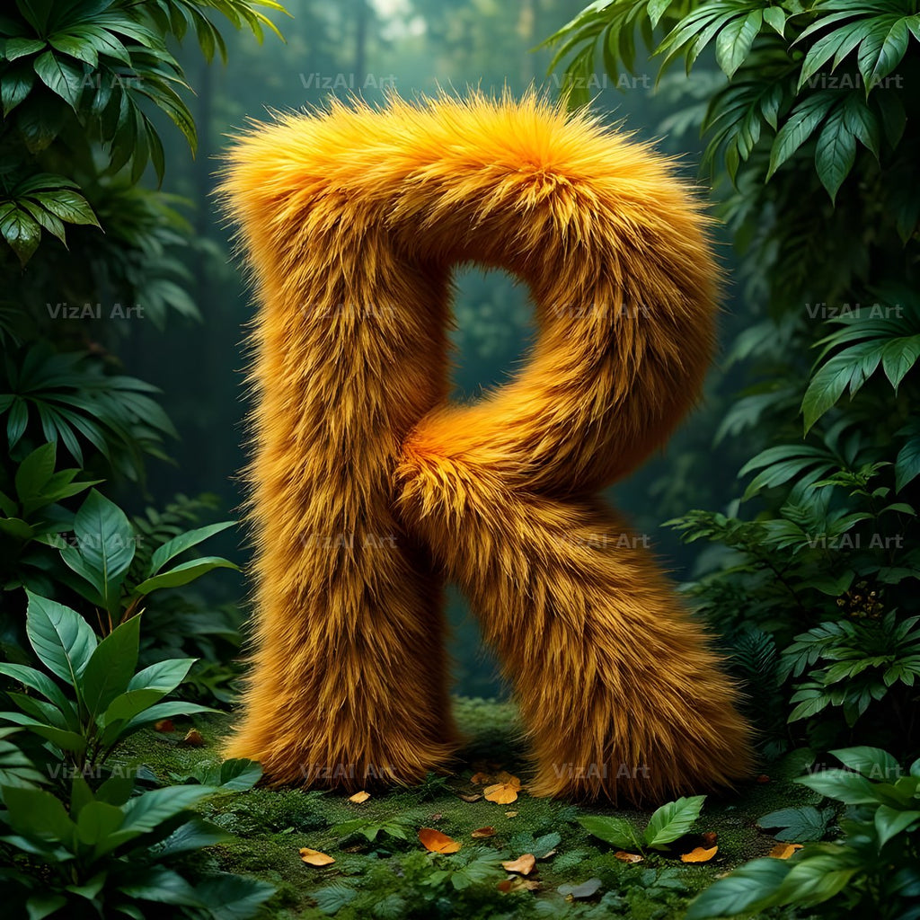 Golden Fur alphabet letter R