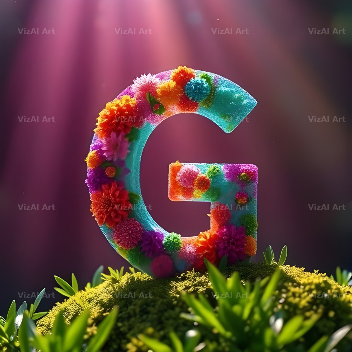 Wild Meadow Glow alphabet letter G