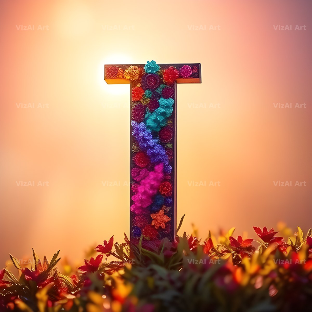 Wild Meadow Glow alphabet letter I