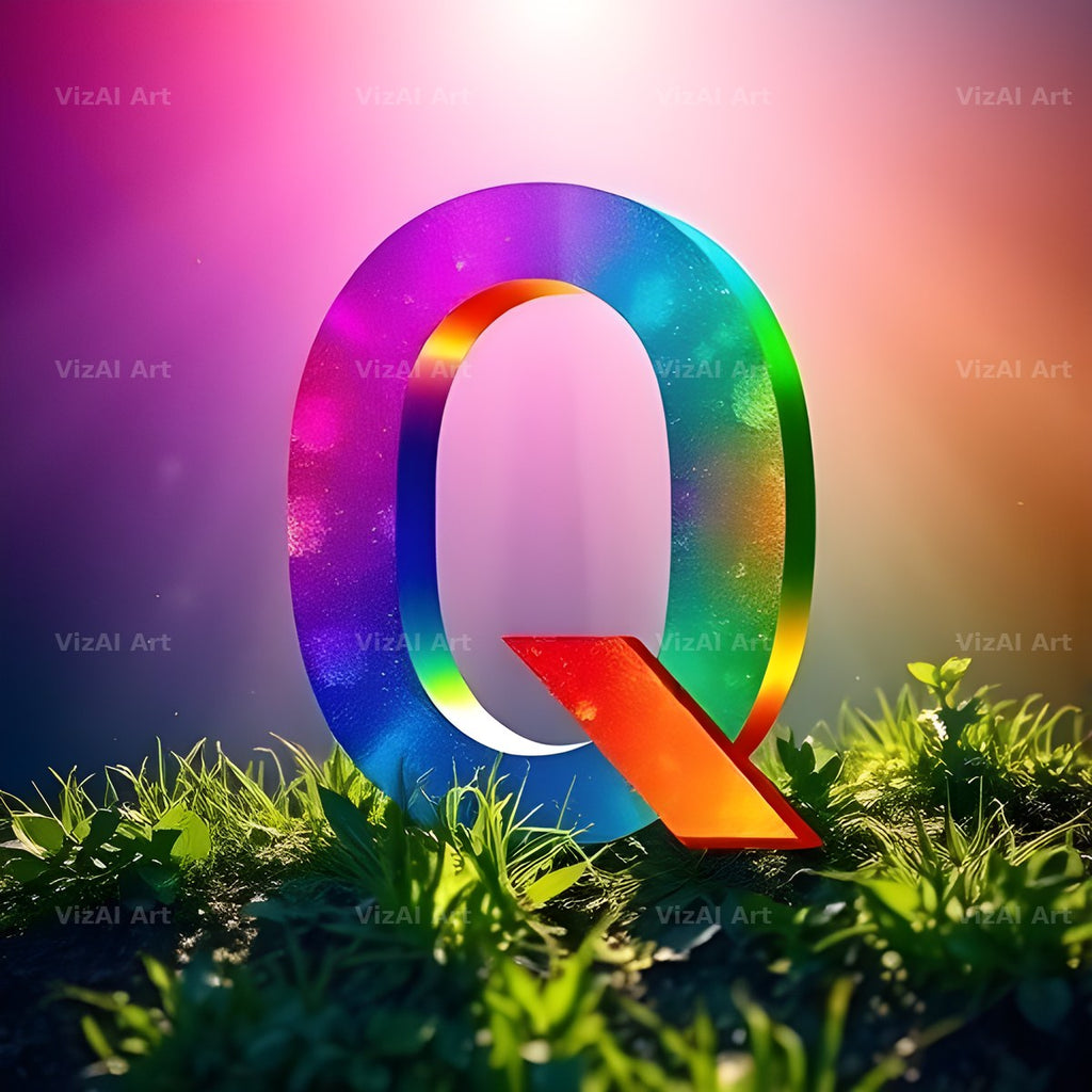 Wild Meadow Glow alphabet letter Q