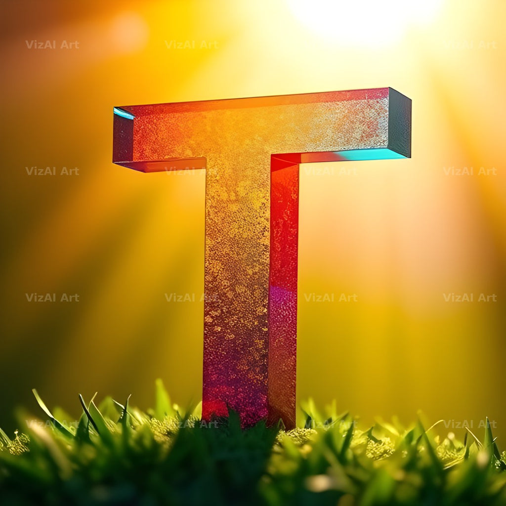 Wild Meadow Glow alphabet letter T