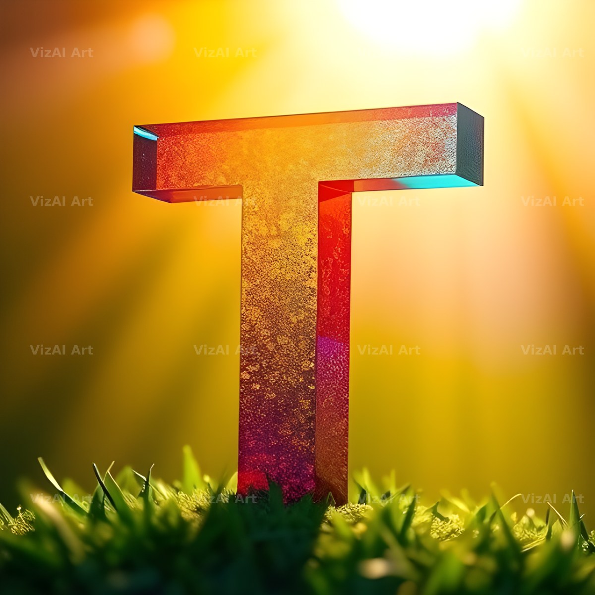 Wild Meadow Glow alphabet letter T