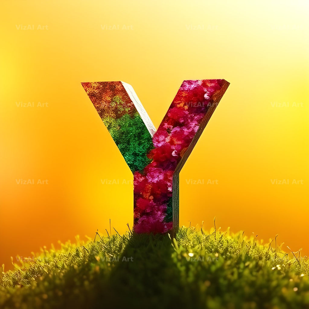 Wild Meadow Glow alphabet letter Y