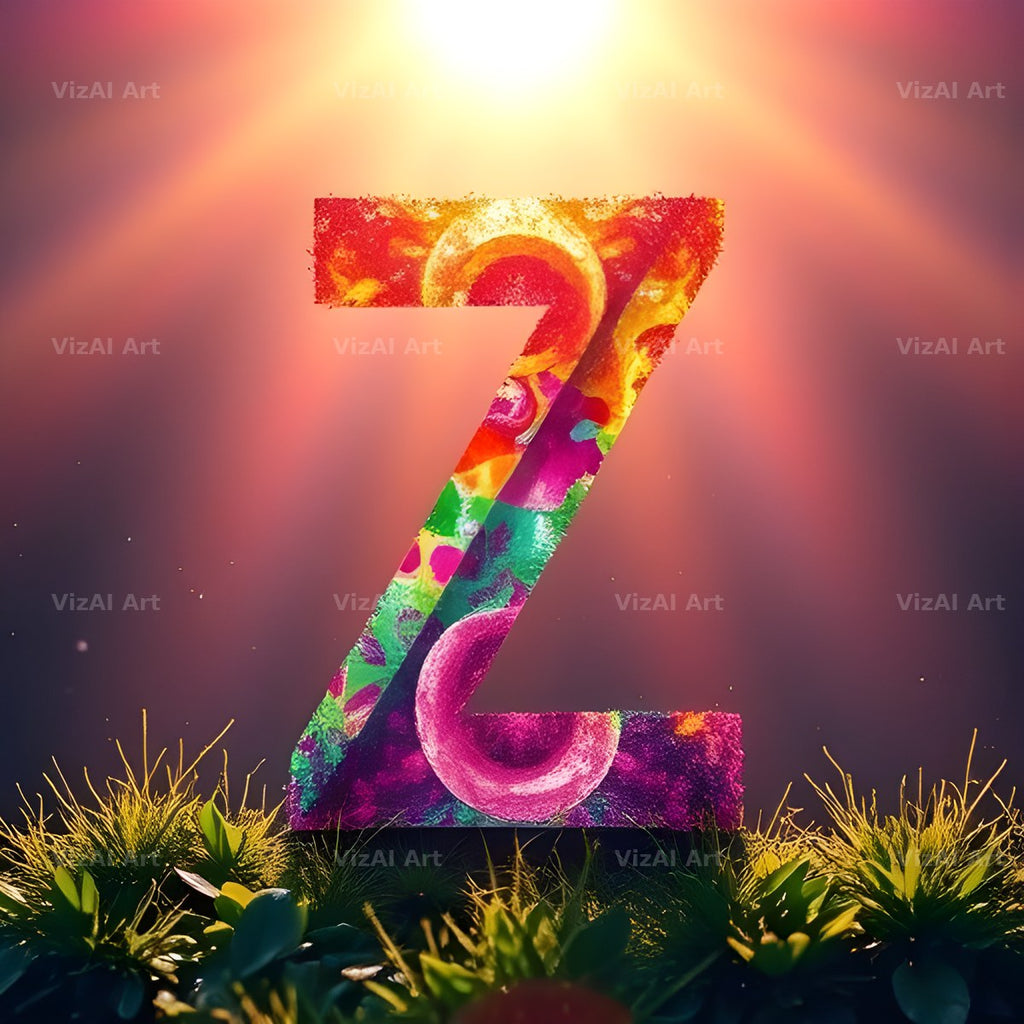 Wild Meadow Glow alphabet letter Z