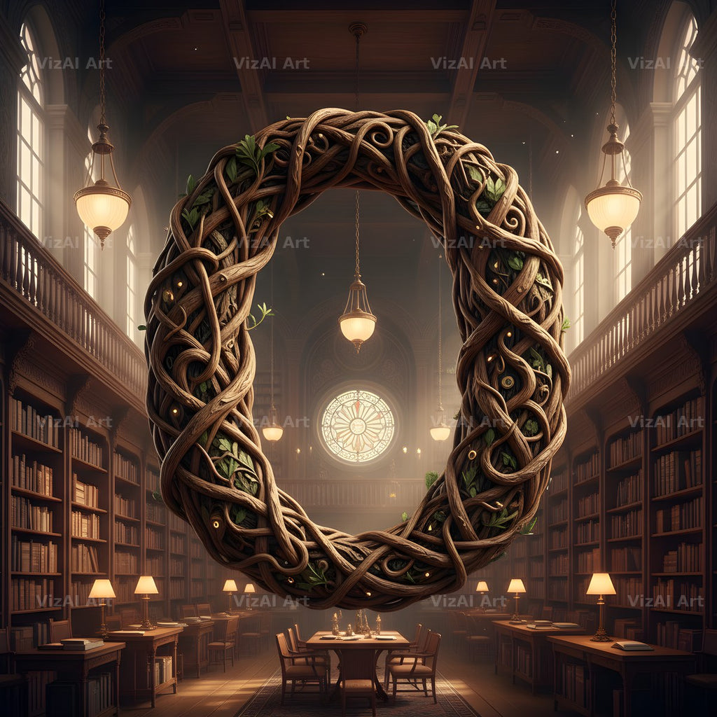 Tree Bark Hollow alphabet letter O