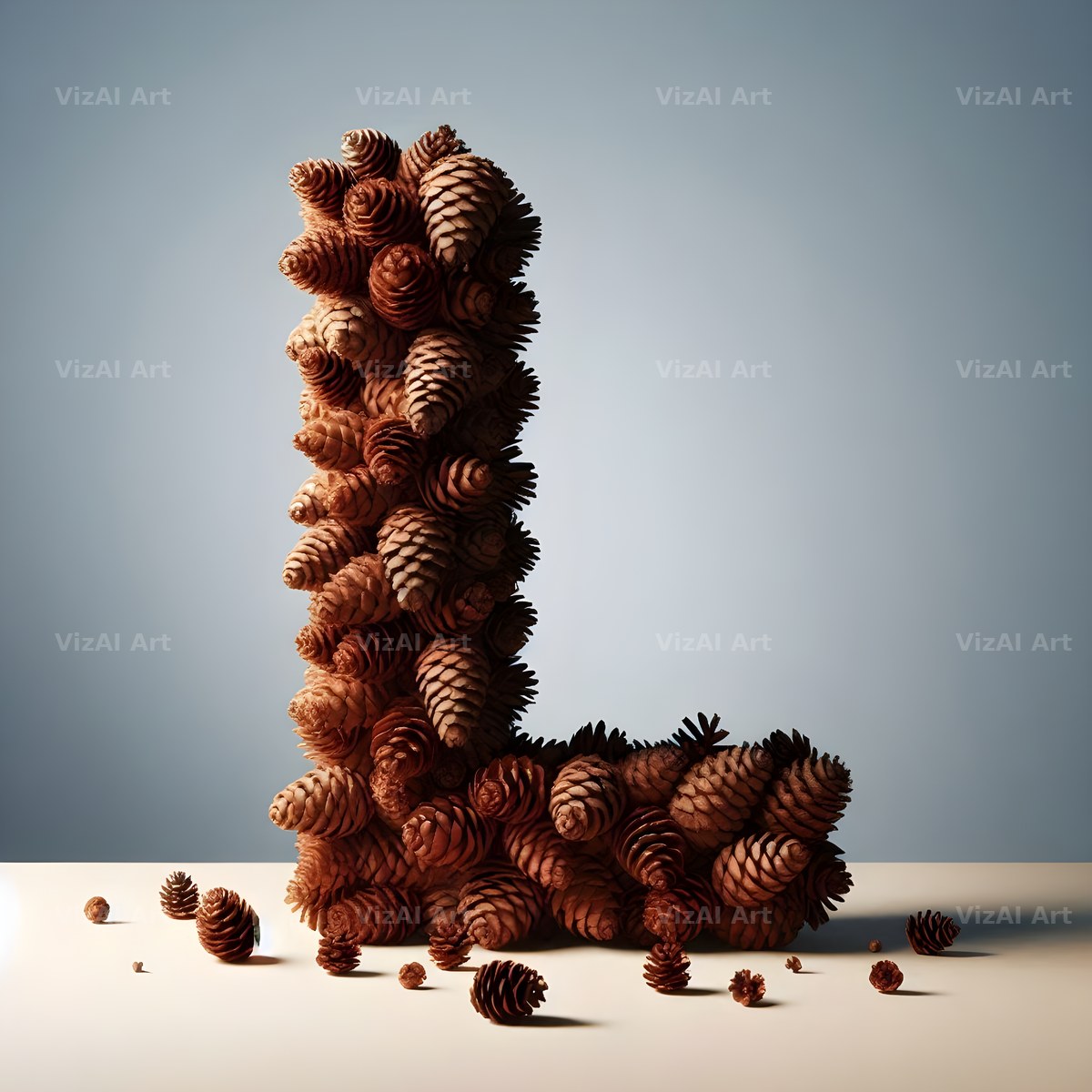 Pine Cone Forest alphabet letter L
