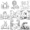 Animal Coloring Pages — preview grid
