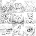 More Animal Coloring Pages — preview grid