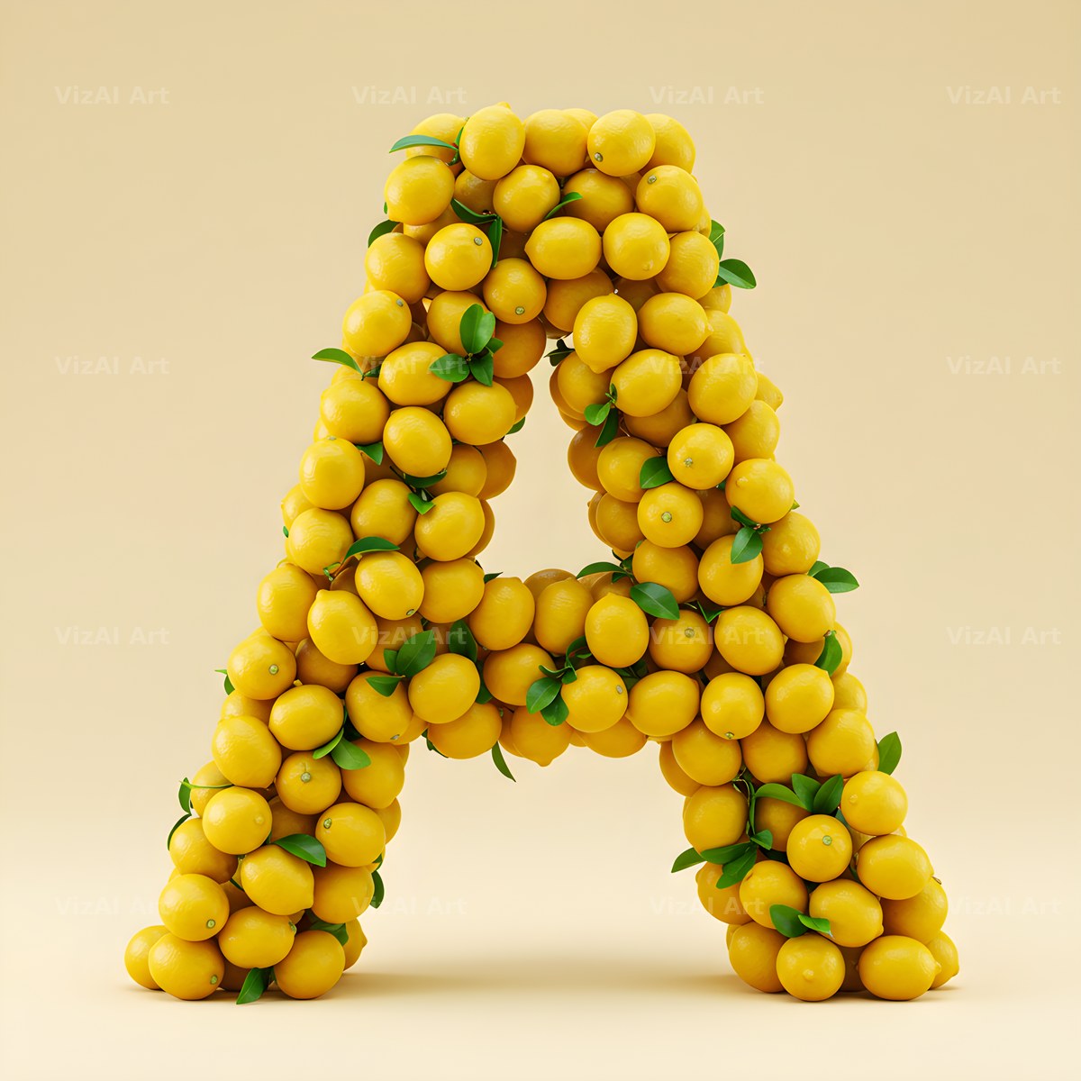 Lemon Grove Zest alphabet letter A
