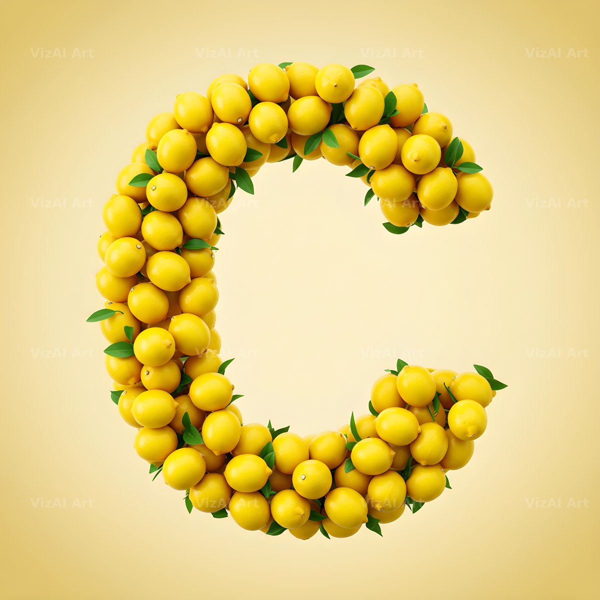 Lemon Grove Zest alphabet letter C