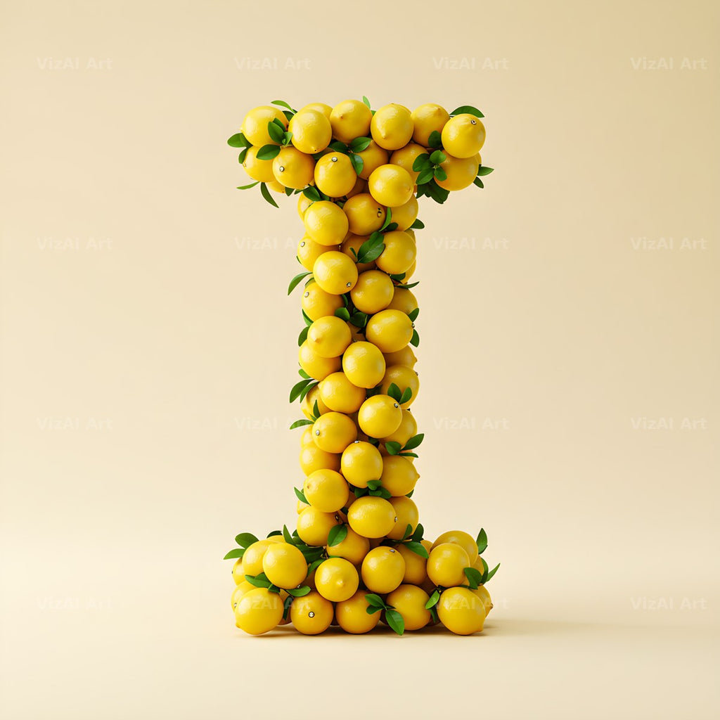 Lemon Grove Zest alphabet letter I