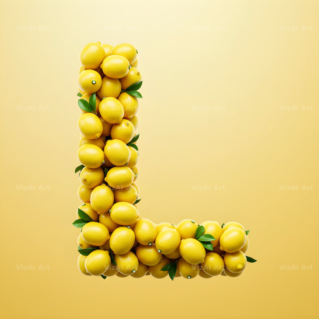 Lemon Grove Zest alphabet letter L