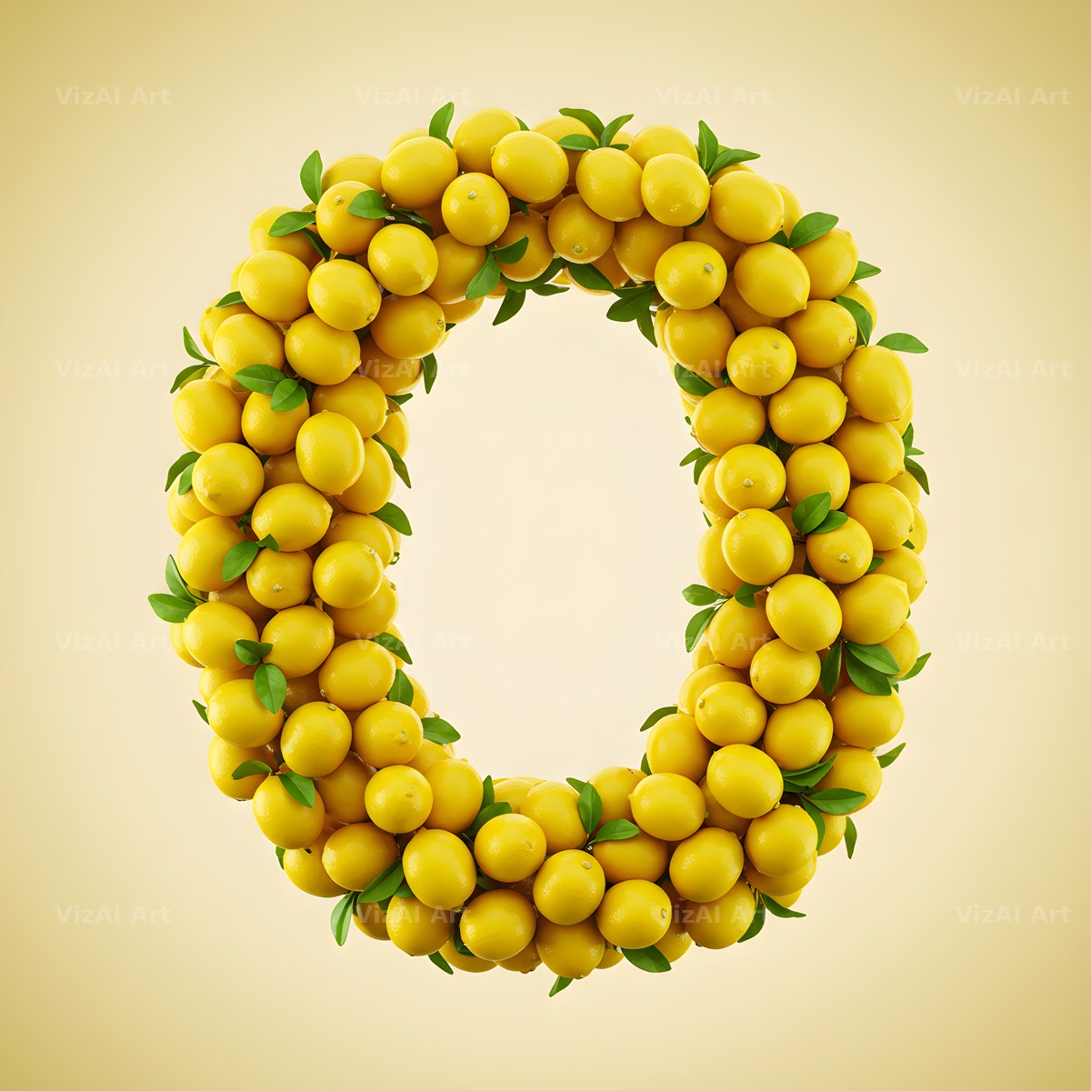 Lemon Grove Zest alphabet letter O