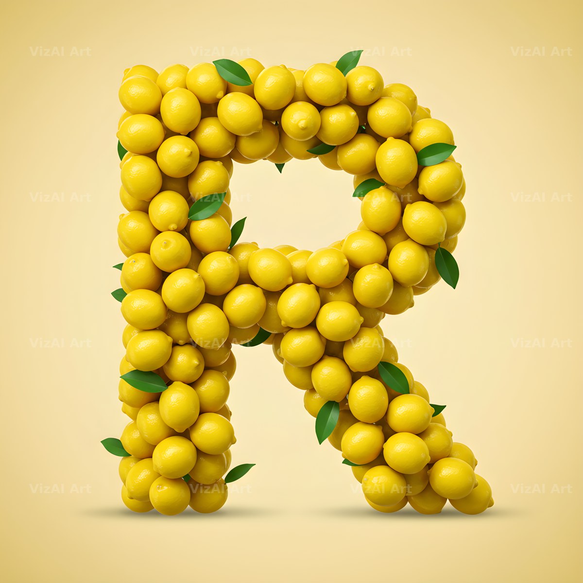 Lemon Grove Zest alphabet letter R