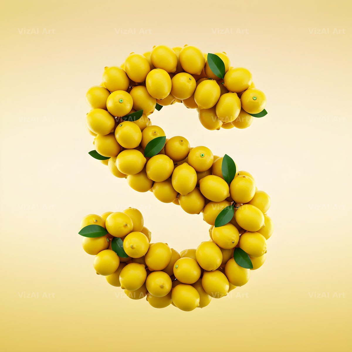 Lemon Grove Zest alphabet letter S