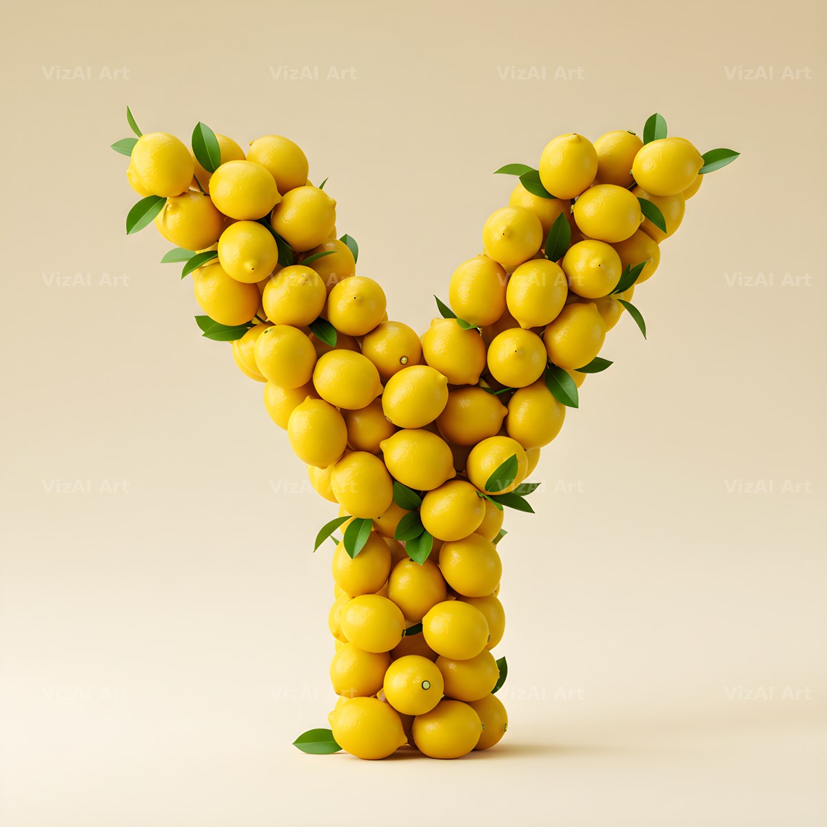 Lemon Grove Zest alphabet letter Y