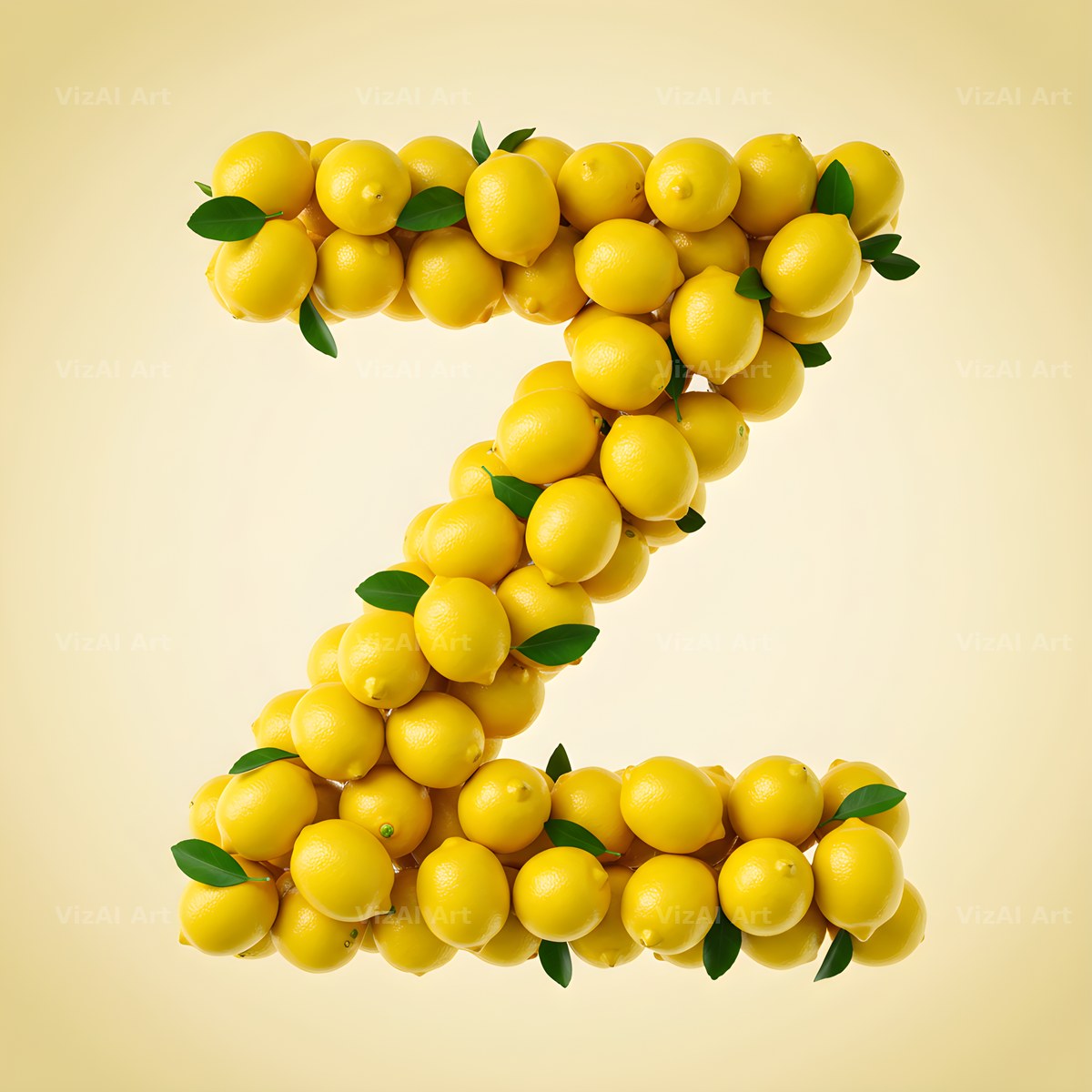 Lemon Grove Zest alphabet letter Z
