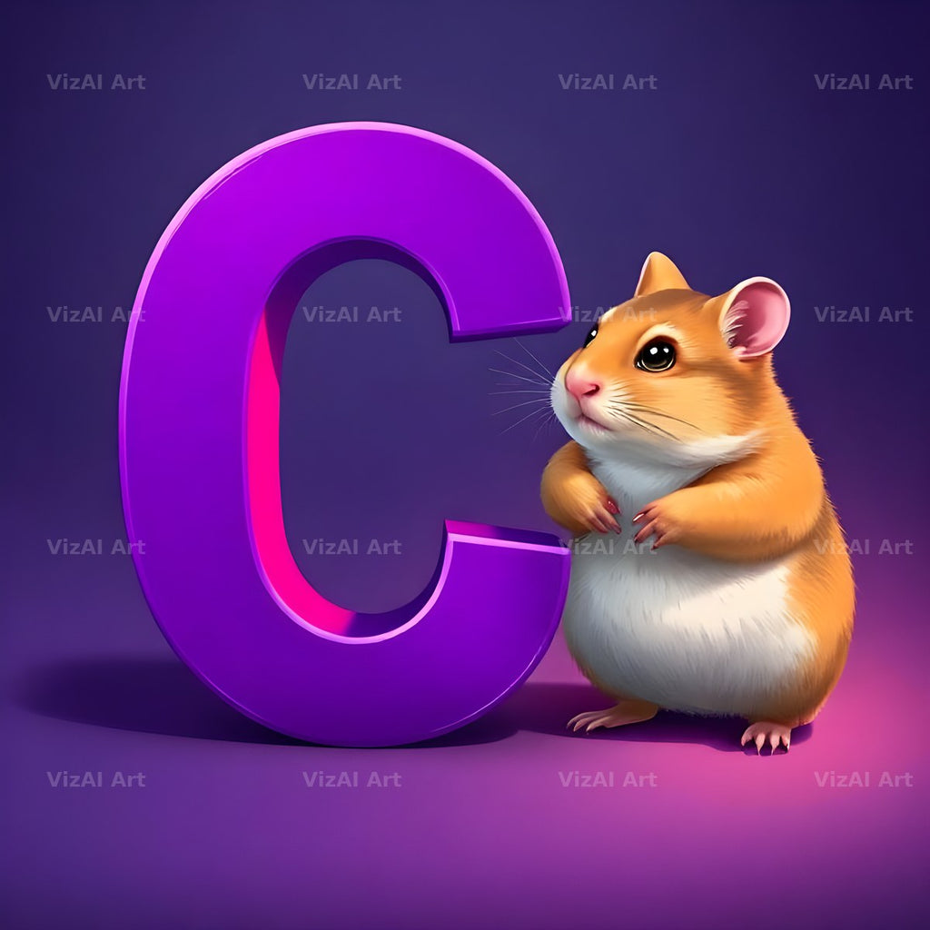 Little Hamster alphabet letter C