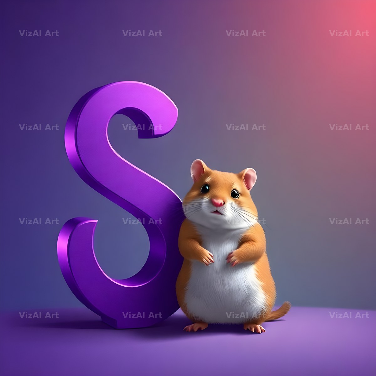 Little Hamster alphabet letter S