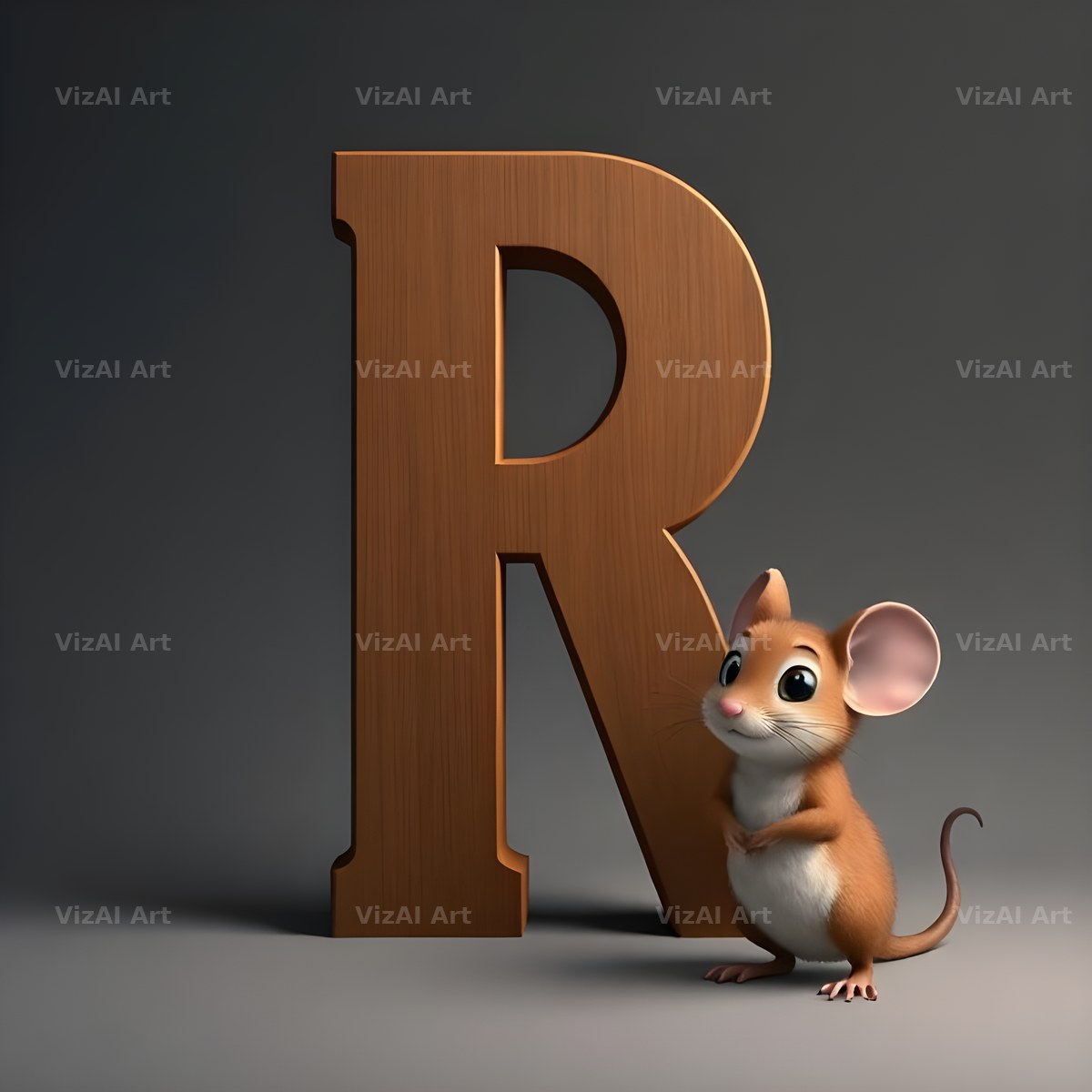 Little Mouse alphabet letter R