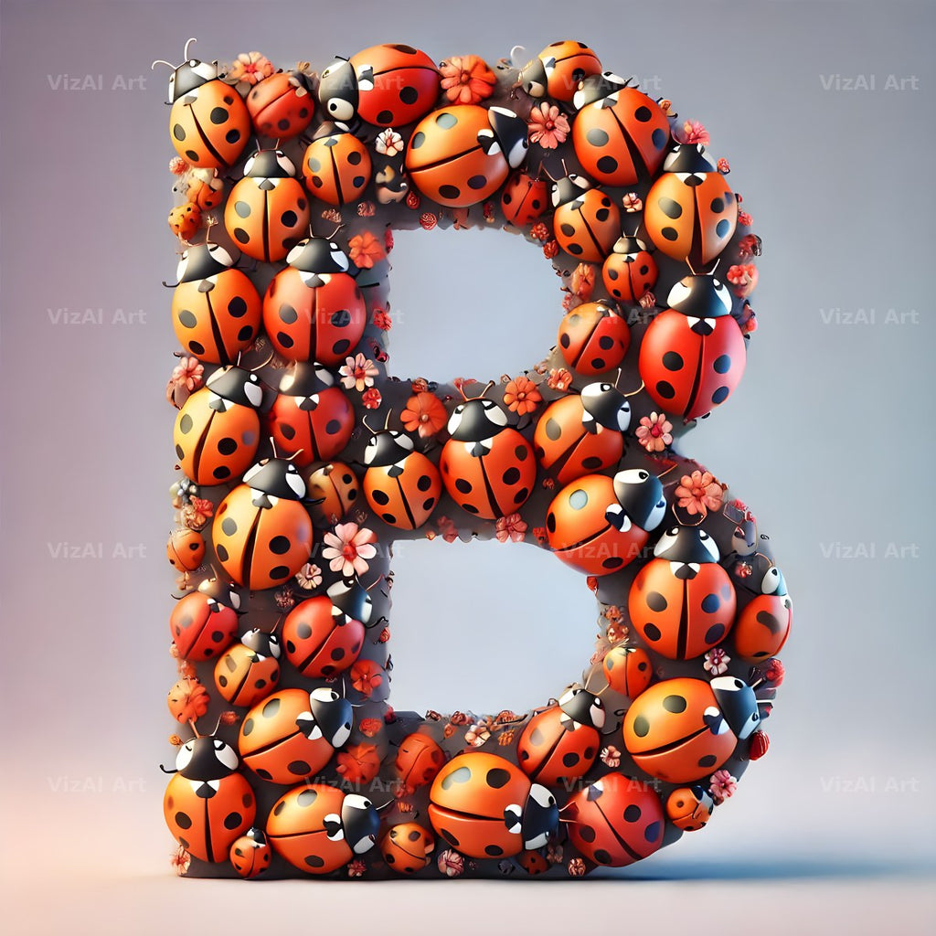 Ladybird Swarm Charm alphabet letter B