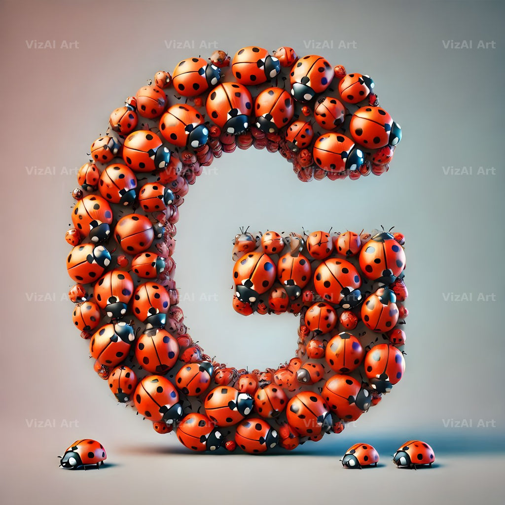 Ladybird Swarm Charm alphabet letter G