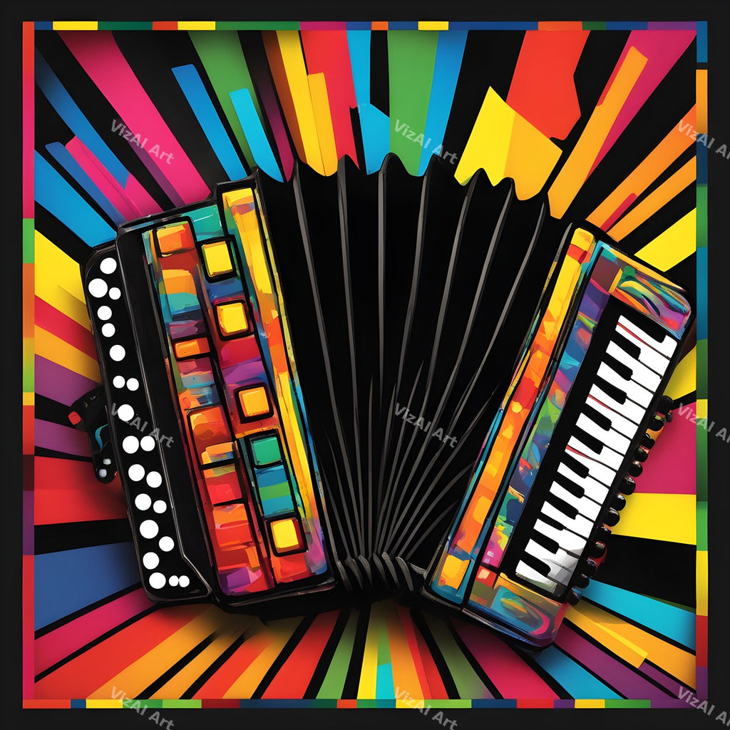 Rainbow Accordion Art — print 2